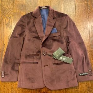 Boy’s plum velvet blazer